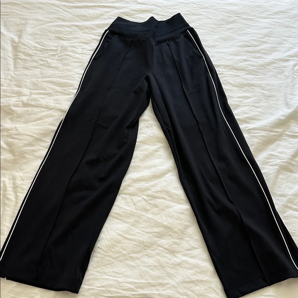 Athleta Venice Stripe Black Wide Leg Pants - Picture 11 of 12